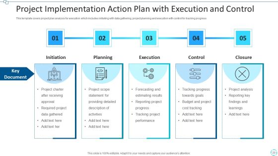 Project Implementation Action Plan Execution Ppt PowerPoint Presentation Complete Deck With Slides Slide20