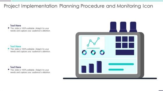 Project Implementation Planning Procedure And Monitoring Icon Information PDF