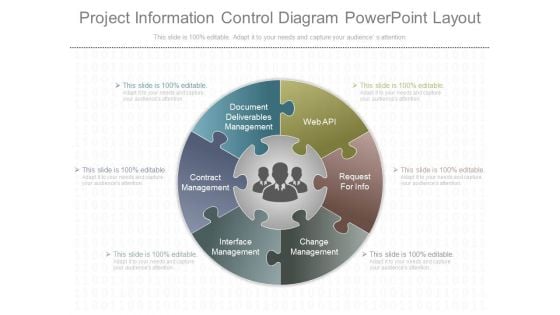 Project Information Control Diagram Powerpoint Layout