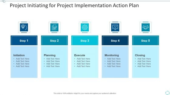 Project Initiating For Project Implementation Action Plan Ideas PDF