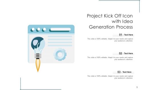 Project Initiation Icon Idea Process Ppt PowerPoint Presentation Complete Deck