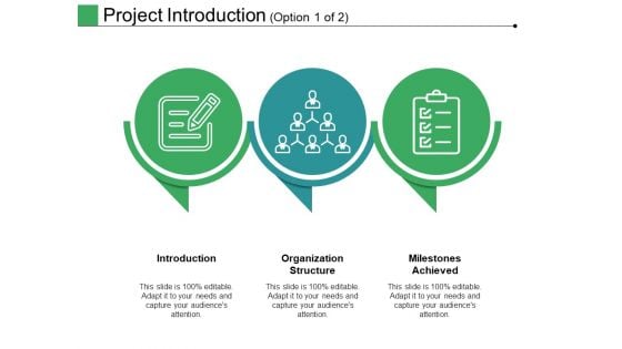 Project Introduction Template 1 Ppt PowerPoint Presentation Show Example Topics