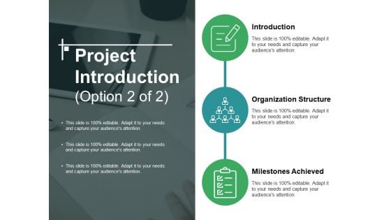 Project Introduction Template 2 Ppt PowerPoint Presentation Icon Example