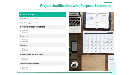 Project Justification With Purpose Statement Ppt PowerPoint Presentation Gallery Slides PDF Project Justification With Purpose Statement Ppt PowerPoint Presentation Gallery Slides PDF
