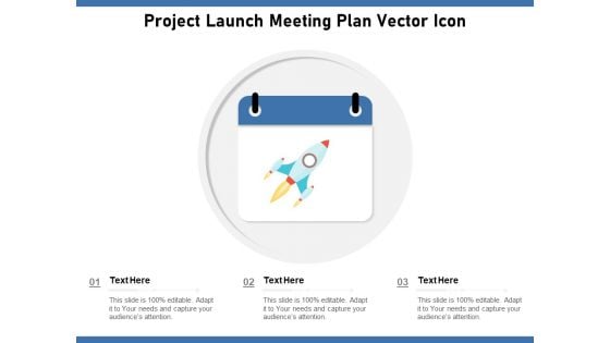 Project Launch Meeting Plan Vector Icon Ppt PowerPoint Presentation Icon Summary PDF