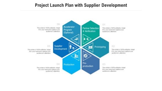 Project Launch Plan With Supplier Development Ppt PowerPoint Presentation Pictures File Formats PDF