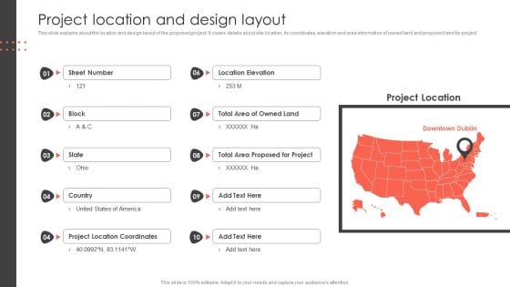 Project Location And Design Layout Construct Project Feasibility Analysis Report Download PDF