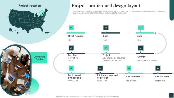 Project Location And Design Layout Credibility Assessment Summary For Construction Project Portrait PDF