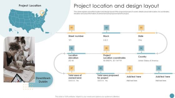 Project Location And Design Layout Feasibility Analysis Report For Construction Project Diagrams PDF