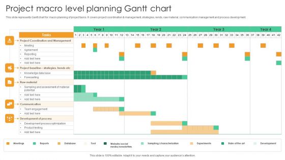 Project Macro Level Planning Gantt Chart Guidelines PDF