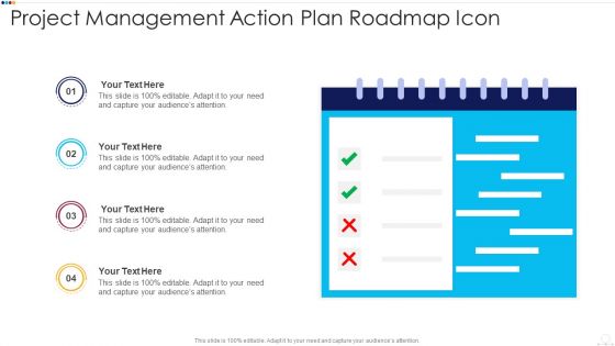 Project Management Action Plan Roadmap Icon Microsoft PDF