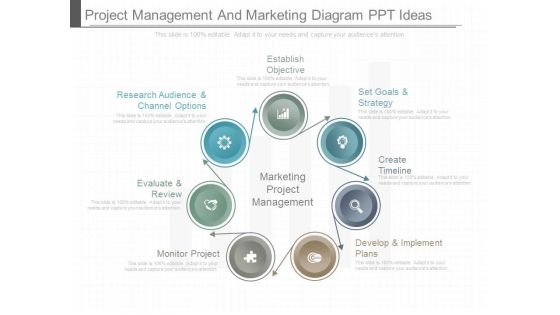 Project Management And Marketing Diagram Ppt Ideas