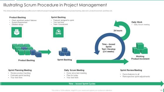Project Management And Scrum Approach Ppt PowerPoint Presentation Complete With Slides Slide13