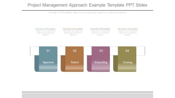 Project Management Approach Example Template Ppt Slides