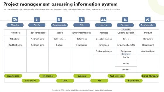 Project Management Assessing Information System Pictures PDF