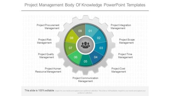 Project Management Body Of Knowledge Powerpoint Templates