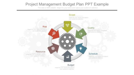 Project Management Budget Plan Ppt Example
