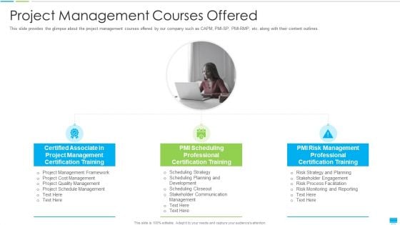 Project Management Coaching IT Project Management Courses Offered Slides PDF Project Management Coaching IT Project Management Courses Offered Slides PDF