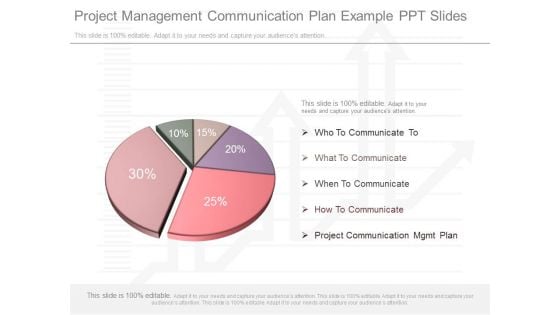 Project Management Communication Plan Example Ppt Slides