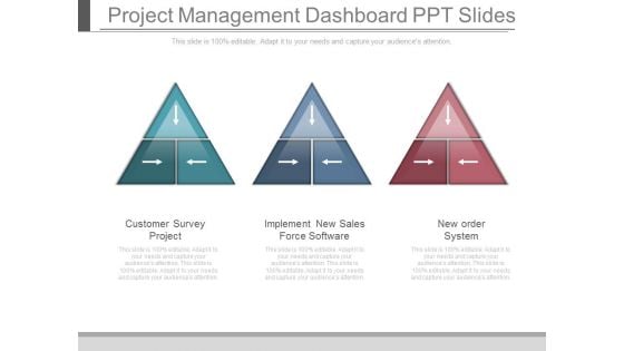 Project Management Dashboard Ppt Slides