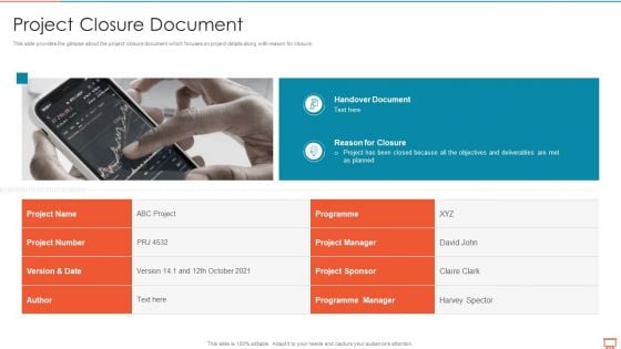 Project Management Experts Required Reports Project Closure Document Portrait PDF Project Management Experts Required Reports Project Closure Document Portrait PDF