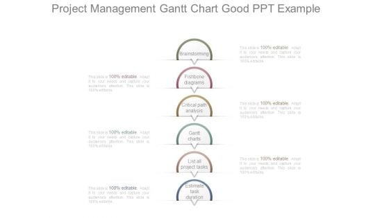 Project Management Gantt Chart Good Ppt Example