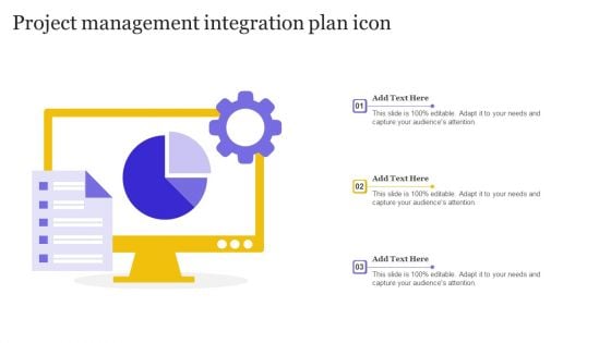 Project Management Integration Plan Icon Ppt Model Styles PDF