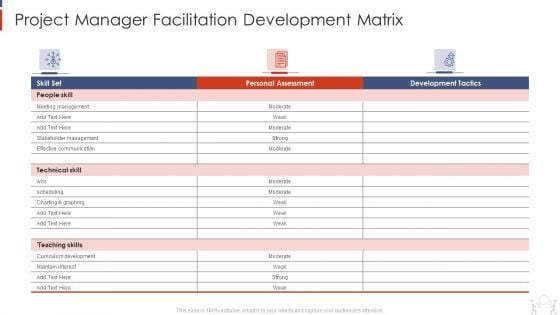 Project Management Modelling Techniques IT Project Manager Facilitation Development Matrix Infographics PDF Project Management Modelling Techniques IT Project Manager Facilitation Development Matrix Infographics PDF
