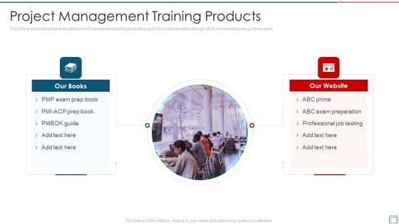 Project Management Professional Certification Program Project Management Training Products Formats PDF