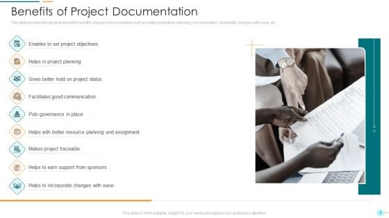 Project Management Professional Documentation Requirements IT Benefits Of Project Documentation Portrait PDF