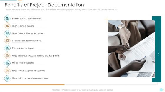 Project Management Professional Documentation Requirements It Benefits Of Project Documentation Themes PDF