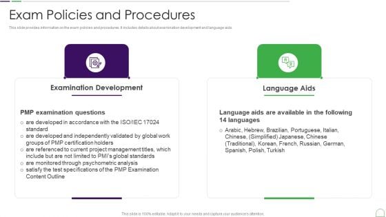 Project Management Professional Guide IT Exam Policies And Procedures Slides PDF Project Management Professional Guide IT Exam Policies And Procedures Slides PDF