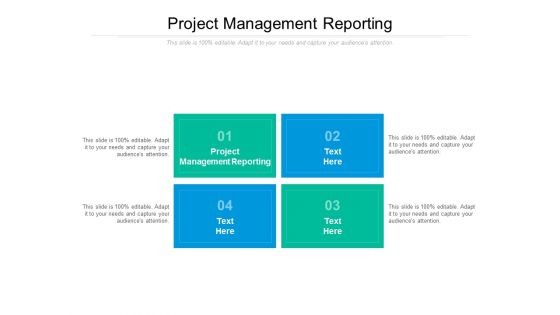 Project Management Reporting Ppt PowerPoint Presentation Outline Microsoft Cpb