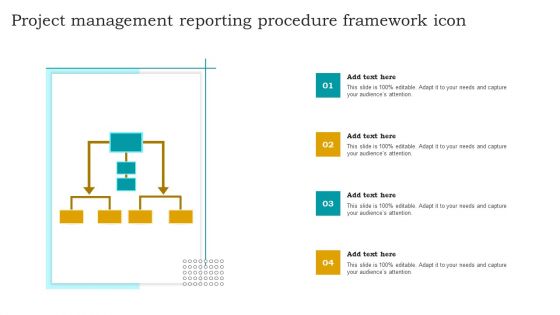 Project Management Reporting Procedure Framework Icon Ideas PDF