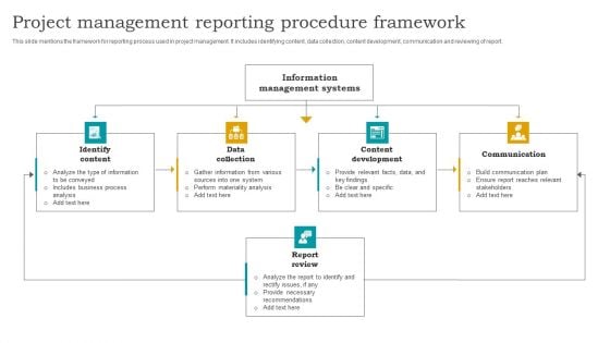 Project Management Reporting Procedure Framework Information PDF