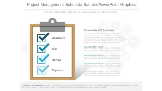 Project Management Schedule Sample Powerpoint Graphics