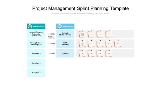 Project Management Sprint Planning Template Ppt PowerPoint Presentation Styles Display