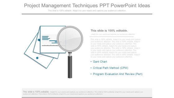 Project Management Techniques Ppt Powerpoint Ideas Project Management Techniques Ppt Powerpoint Ideas