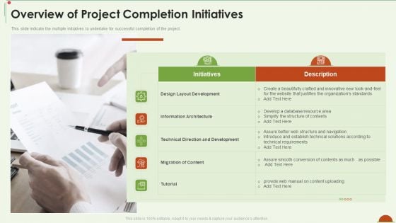 Project Management Under Supervision Overview Of Project Completion Initiatives Download PDF