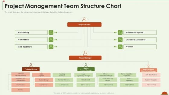 Project Management Under Supervision Project Management Team Structure Chart Download PDF