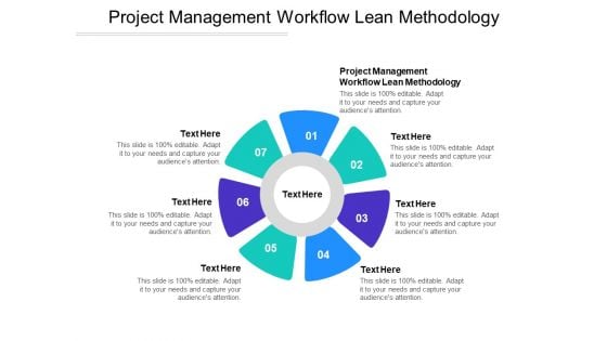 Project Management Workflow Lean Methodology Ppt PowerPoint Presentation Icon Gallery Cpb Pdf