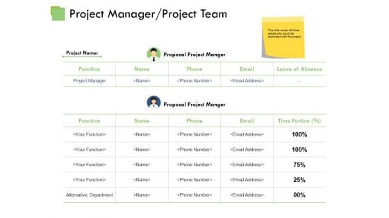 Project Manager Project Team Ppt PowerPoint Presentation Infographics Maker Project Manager Project Team Ppt PowerPoint Presentation Infographics Maker
