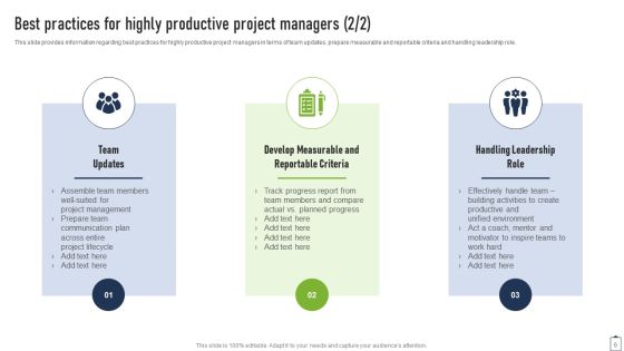 Project Managers Playbook Ppt PowerPoint Presentation Complete Deck With Slides Slide06