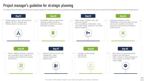 Project Managers Playbook Ppt PowerPoint Presentation Complete Deck With Slides Slide08