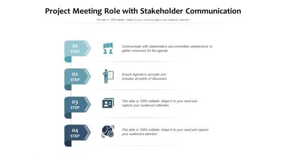 Project Meeting Role With Stakeholder Communication Ppt PowerPoint Presentation File Model PDF