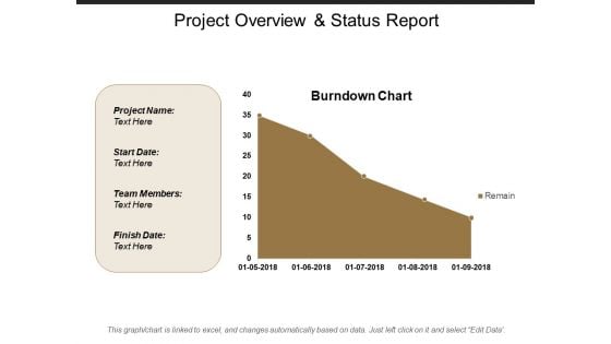 Project Overview And Status Report Ppt PowerPoint Presentation Ideas Templates