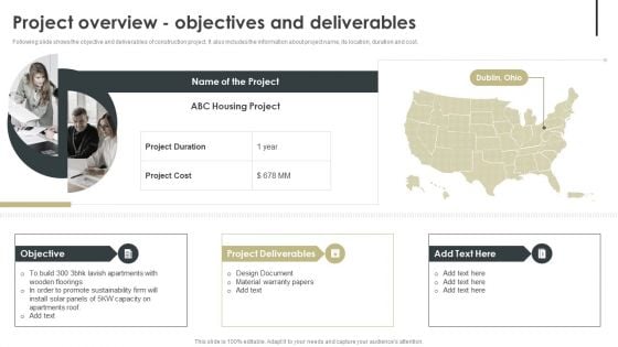 Project Overview Objectives And Deliverables Introduction PDF