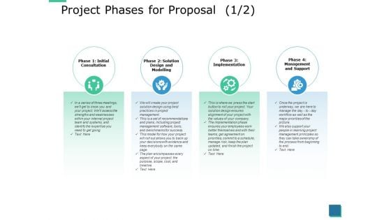 Project Phases For Proposal Management Ppt PowerPoint Presentation Portfolio Visuals