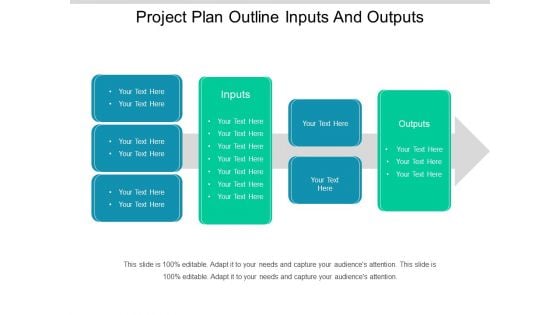 Project Plan Outline Inputs And Outputs Ppt PowerPoint Presentation Ideas Slide Portrait