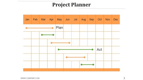 Project Planner Template 1 Ppt PowerPoint Presentation Professional Layouts